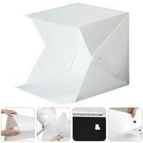 MEIBUTYUP White Photo Light Box Tent for Photography with LED Lights Perfect for Jewelry and Small Items Size 23.6 Inch