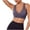 Purple, variant on Bras for Women No Underwire Trendy Cross Front V Neck Sports Underwear Seamless Quick Dry Athletic Gym Bra