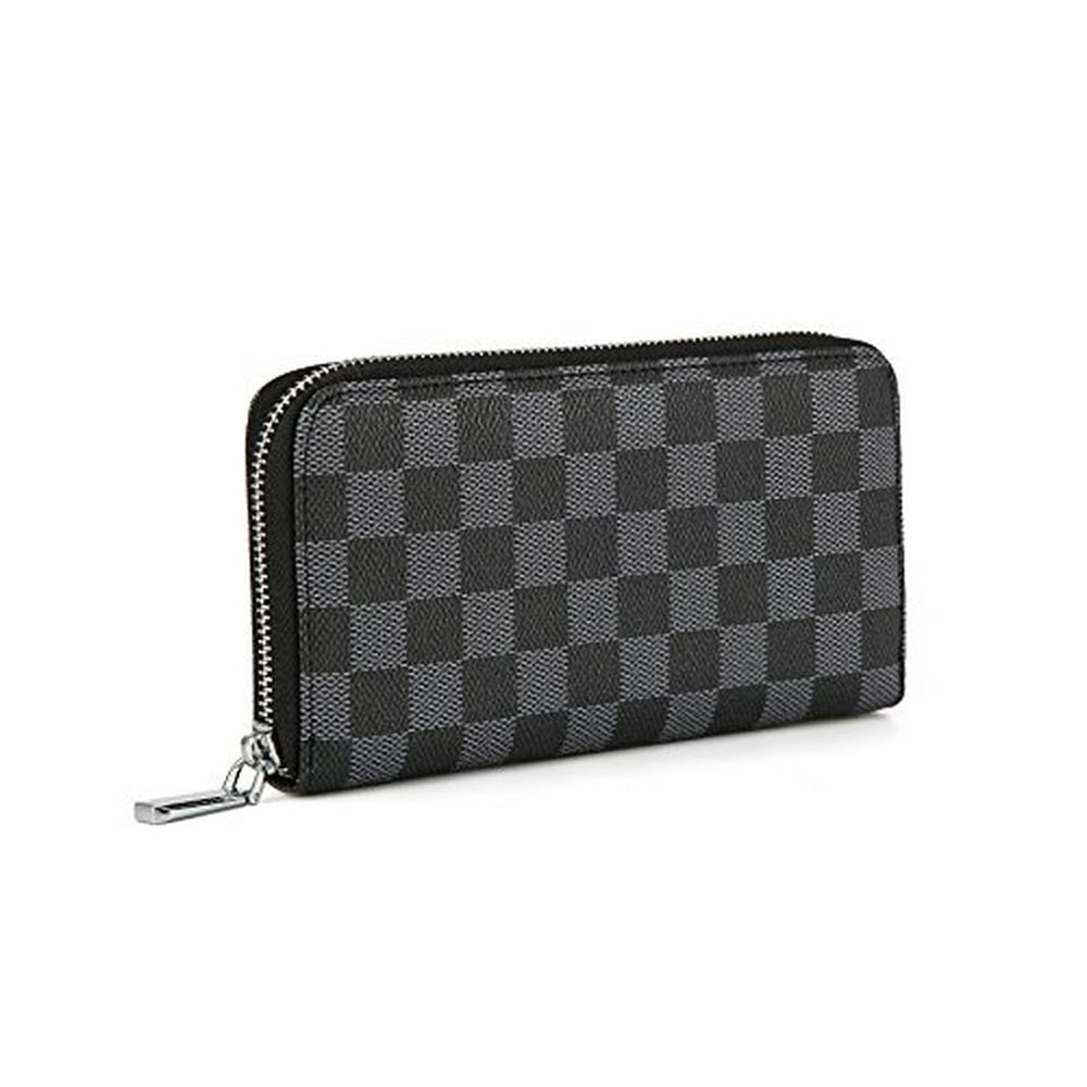 Daisy Rose Daisy Rose Women's Checkered Zip Around Wallet and Phone