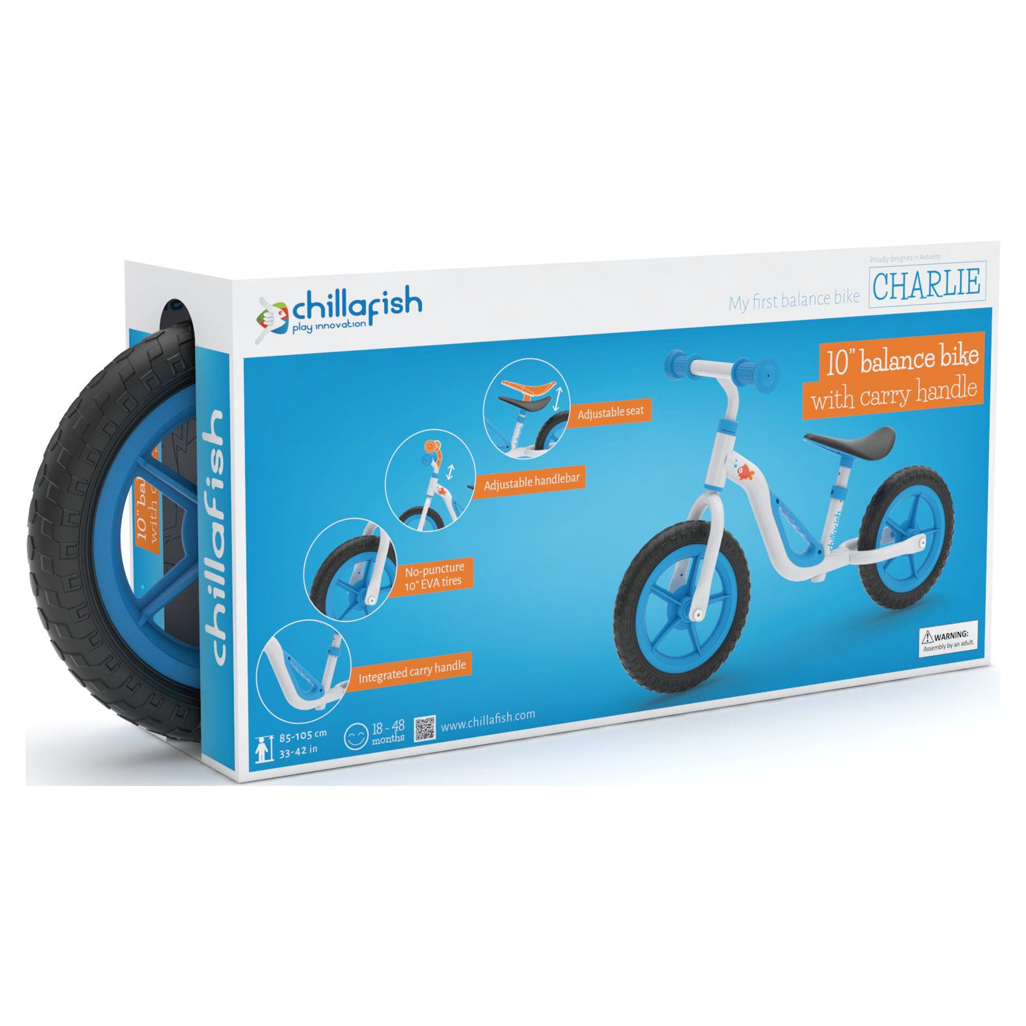 Chillafish Charlie lightweight toddler balance bike with carry