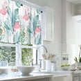 thumbnail image 2 of LALILO Kitchen Curtains and Valances Set of 3 36" Tropical Window Treatment Tiers for Window Decor, 2 of 5
