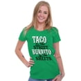 thumbnail image 3 of Raunchy Funny Tacos Tuesdays Burritos Womens Fitted Plus Size Graphic Tee Brisco Brands 2X, 3 of 5