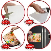 Flexible Magnet Sheet with Adhesive, 20 mil Thick. Ideal for DIY Projects at Home - Office - Auto - Shop - Crafts and More! 2 x 50