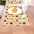 thumbnail image 5 of XMXT 6 Pcs Woven Placemats, Halloween Hat Cat Print Stain Resistant Anti-Skid Placemat for Kitchen Table, 12 x 18 inches, 5 of 6