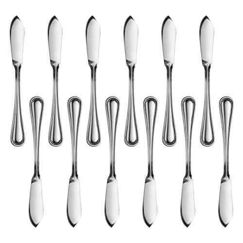 6.4-Inch New Star Foodservice 58406 Shell Pattern Set of 12 18/0 Stainless Steel Bouillon Spoon 