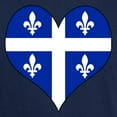 thumbnail image 3 of CafePress - Quebec Heart Dark T Shirt - Men's Classic Graphic Cotton T-Shirt, 3 of 4