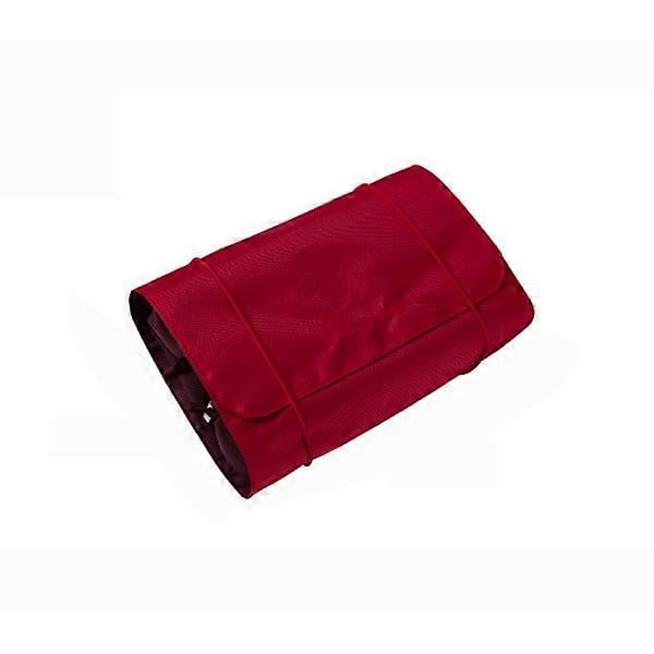 Four-in-one cosmetic bag multifunctional storage bag detachable large capacity travel bag (wine red)