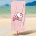 thumbnail image 4 of Sanrio Hello Kitty-toallas de microfibra de secado rápido para hombres y mujeres, grandes, suaves y respetuosas con la piel, lindas toallas de baño para playa, regalo para niños y niñas, 4 of 6