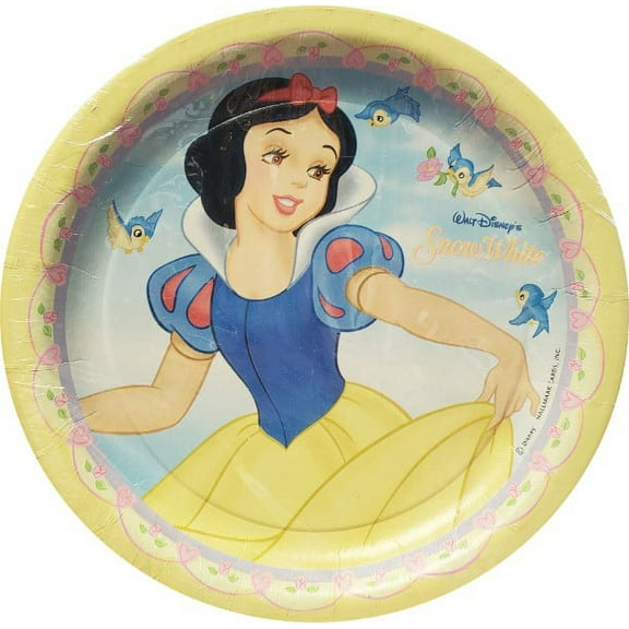 Snow White 'Blue Bird' Small Paper Plates (8ct)