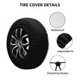 thumbnail image 5 of PUREYAH Vintage Purple Flowers Rv Spare Tire Cover, Wheel Covers Protectors Universal Fit for Camping Travel Trailer Truck 17 inch, 5 of 6