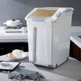 thumbnail image 2 of Recipiente de almacenamiento de alimentos HANAMYA de 33 litros con vaso medidor sin BPA, 2 of 8