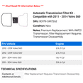 thumbnail image 2 of Automatic Transmission Filter Kit - Compatible with 2011 - 2014 Volvo S60 2012 2013, 2 of 2