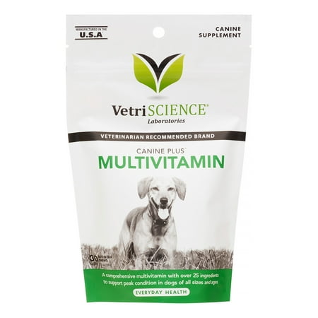 VetriScience Canine Plus Multivitamin for Dogs, 30 Bite-Sized