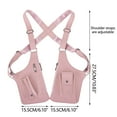 thumbnail image 5 of 2025 New Anti-Theft Leather Underarm Shoulder Bag Men,Adjustable Underarm Shoulder Bag for Men Women,Holster Bag for Phone Wallet-Pink, 5 of 5