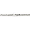 thumbnail image 4 of Figaro Chain Necklace in Sterling Silver 18 Inches (2.85mm), 4 of 5