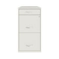 thumbnail image 3 of 18" Deep 3 Drawer Metal Organizer File Cabinet with Pencil Drawer, Pearl White, 3 of 4