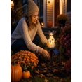 thumbnail image 6 of 11.8 Inch Halloween Vintage Patchwork Ghost Decor Outdoor, Outdoor Yard Stake for Porch Fall Figurine, 6 of 9