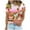 Multicolor Tops for Summer_y, variant on jtjvou Women's Trendy Fashion Short Sleeve Shirts Summer Going out Tops for Teen Sunset Print Tuinc Lady Round Neck Tees Casual Loose Multicolor,L