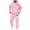 Light Pink, variant on Men's and Women's Letter Print Long Sleeve Hoodie & Joggers Set, Casual Oversized Autumn Winter Fashion Sports Tracksuit Outfit