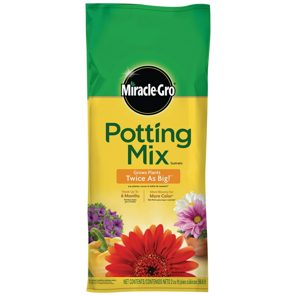 MiracleGro Potting Mix, 2 cu. ft., Feeds Plants up to 6 Months