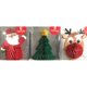 thumbnail image 1 of wonima02 Christmas Honeycomb Gift Toppers One Pack of 6 - Santa, Reindeer or Christmas Tree (Picked at Random), 1 of 1