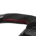 thumbnail image 7 of Ikon Motorsports Steering Wheel Compatible with 17-23 Tesla Model 3 Y Carbon Fiber & Alcantara With Red Stitching & Stripe, 7 of 7