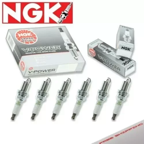NGK V-Power Spark Plugs Genuine 6376 For 2003-2007 Infiniti G35 3.5L Set of 6