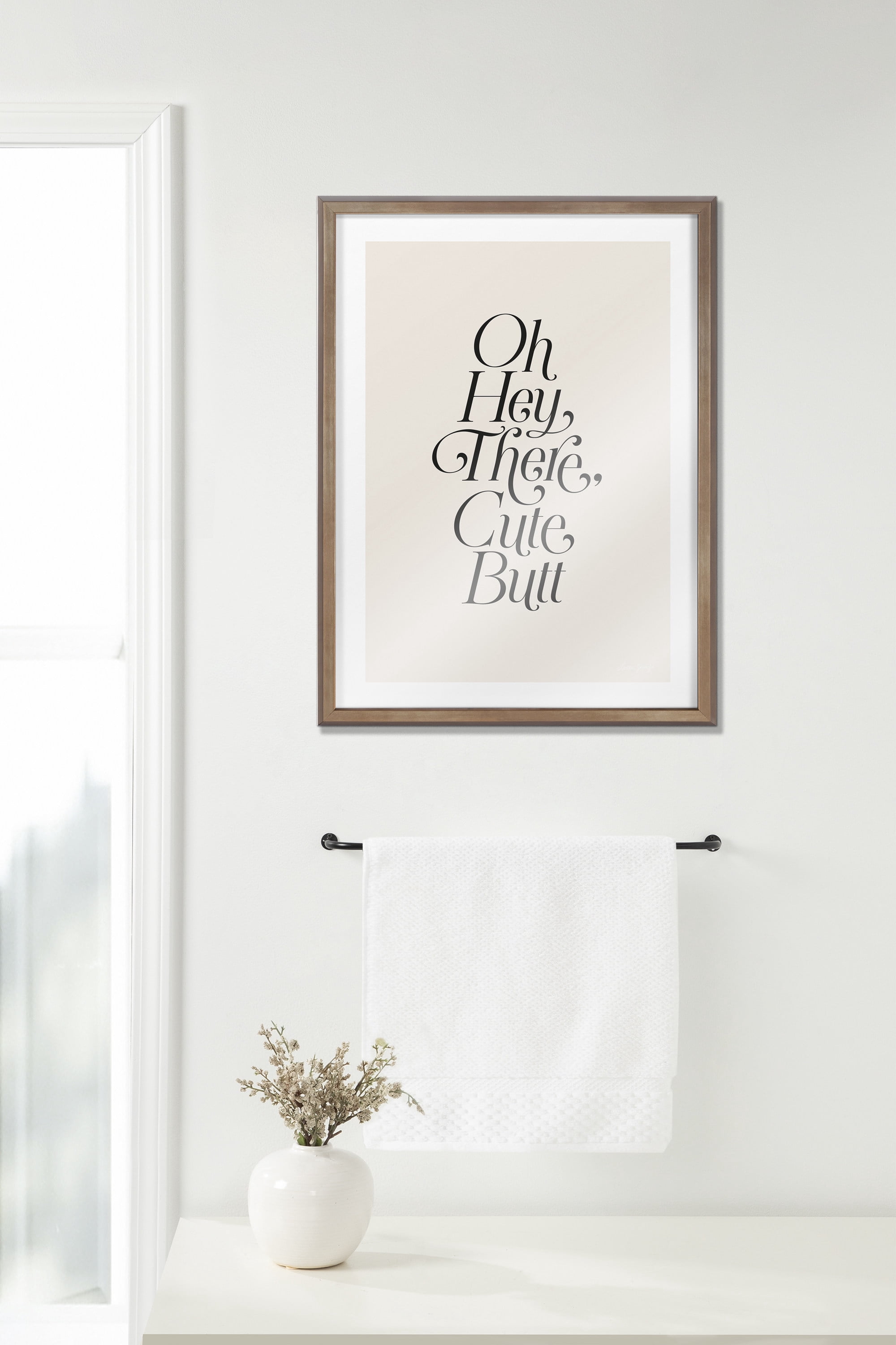 Blake Nice Butt 18 in x 24 in Framed Drawing Art Prints, by Kate and Laurel