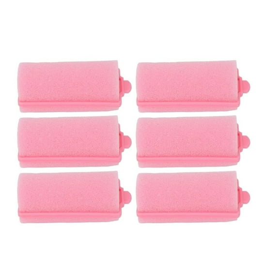6 Pcs Foam Hair Rollers,1.37 inch Hair Rollers to Sleep In,Heatless Curlers,Sponge Rollers for Hair,Soft Hair Rollers for Hair Styling,Long Short Hair Ladies Children (Random Color)