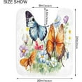 thumbnail image 5 of GZHJMY Toilet Mat U-Shaped Butterfly Flowers Soft and Absorbent Commode Contour Rug Plush Bathroom Rugs, Non-Slip, Machine Washable and Easier to Dry, 20x24 in Carpet Runner, 5 of 6