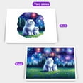 thumbnail image 2 of Happy New Year Exotic Shorthair Family Cheer Winter Midnight Firework 7x5in Folded Greeting Card Cat Lover Kitten Owner Gifts Single Note Card with Envelope - 02025, 2 of 5