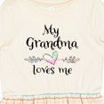 thumbnail image 4 of Inktastic My Grandma Loves Me Heart Grandchild Girls Toddler Dress, 4 of 5