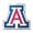 Arizona Wildcats, variant on University of Cincinnati Bearcats Auto Emblem, Aluminum Metal, Embossed Team Color, Raised Decal Sticker, Full Adhesive Backing