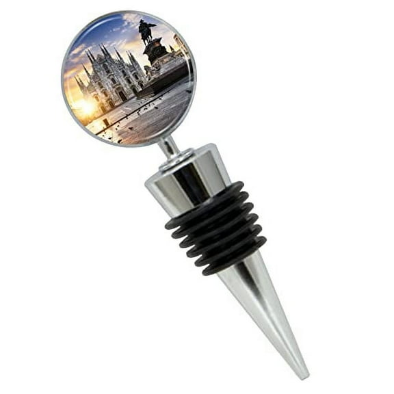 Milan Italy Wine Bottle Stopper In Gift Box, Perfect For House Warming Gift