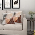 thumbnail image 6 of Boho Mid Century Modern Pillow Covers 18X18 In Set of 2 Bohemian Minimalist Geometric Leaf Throw Pillow Cases Burnt Orange Abstract Pillow Cover Home Decor For Sofa Couch Room Bed Porch Outdoor, 6 of 6