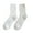White, variant on Mightlink 1 Pair Women Socks Thick High Elasticity Rhombus Texture Middle Tube Breathable Keep Warm Solid Color Autumn Winter Ladies Thermal Long Socks for Daily Wear