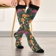 thumbnail image 5 of FORMRS Womens Knee High Socks Casual Long Thick Travel Daily Wear, 1 Pair, Orange Mushroom, 5 of 6