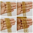 thumbnail image 5 of IDONGCAI Golden Lace Trim Vintage Crochet Ribbon Craft Golden Lace for Sewing, Gift Package Wrapping, Bridal Wedding Decoration, Scrapbooking Supplies, 5 of 5