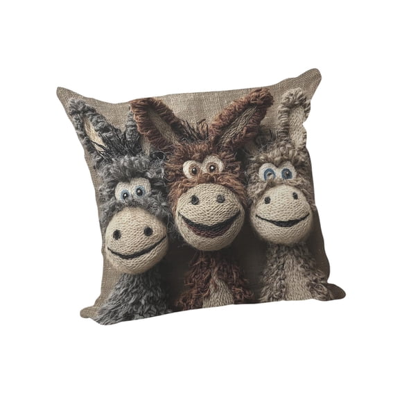 Decorative Pillow Cover 45 cm x 45 cm Soft Polyester Sofa Cushion Cover with Digital Print for Living Room Decor