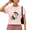 1-Pink, variant on Women's Pink Sun Geometric Bird Graphic Short Sleeve Crop Shirt Trendy Summer Top