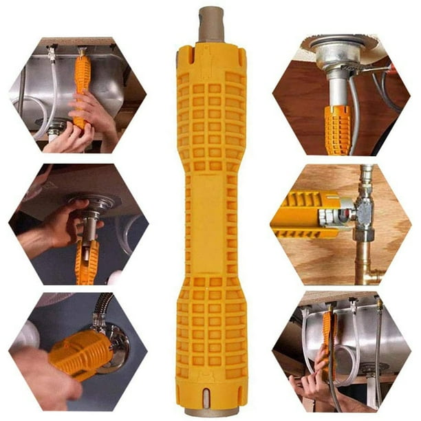 HXXF Faucet and Sink Installer,（8 in 1）Multifunctional Faucet Wrench