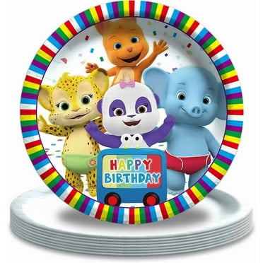 Word Party Paper Plates Party Supplies Birthday Dinnerware Decorations Tableware Disposable