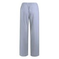 thumbnail image 5 of Women's Plus Size Cotton Linen Casual Pants Loose Spring Summer Fall, 5 of 6