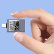 USB C Power Meter with Rotatabled Display for Easy Voltage Current Testing