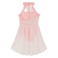 thumbnail image 4 of Sholeno Kids Girls Modern Lyrical Dance Dress Halter Cutouts Tulle Leotard for Ballet Jazz Latin Pink 16, 4 of 7