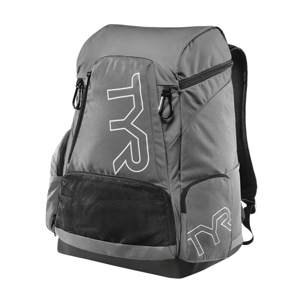 Mochila TYR Alliance, 45 litros de capacidad, compartimentos secos y húmedos, gris