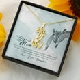 thumbnail image 6 of To My Mom You're the Most Beautiful Mother's Treasure Gold/Silver Giraffe Necklace with Message Card & Cubic Zirconia, 6 of 19