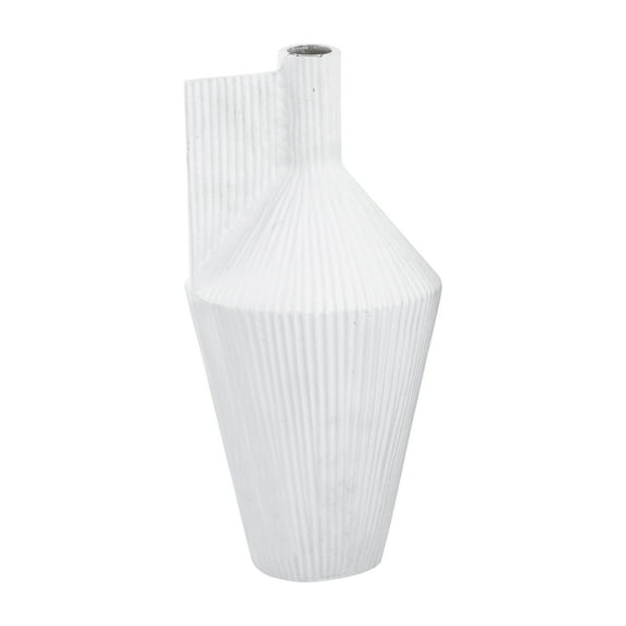 Elk Home Rabel Mid Century Modern Vase in White Finish
