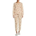 thumbnail image 2 of Secret Treasures Women's and Women's Plus Size Sleep Top and Pants Set, 2-Piece, 2 of 5