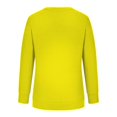 thumbnail image 4 of Chemises de Compression à Manches Longues pour Femmes à Col Rond Uni Plus Sweat-Shirt Oversize Pulls Coupe Ample à la Mode des Hauts Légers pour les Femmes de Grande Taille Gris M, 4 of 5